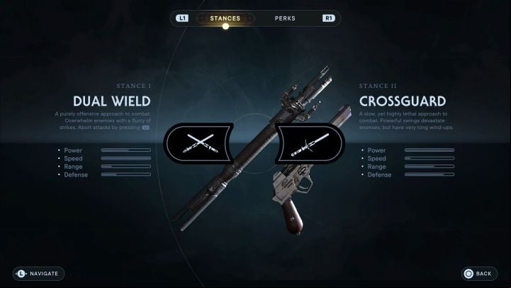 Cal at any given time can have 2 stances at the ready and use one of them - Star Wars Jedi Survivor: Lightsaber combat stances - Basics - Star Wars Jedi Survivor guide