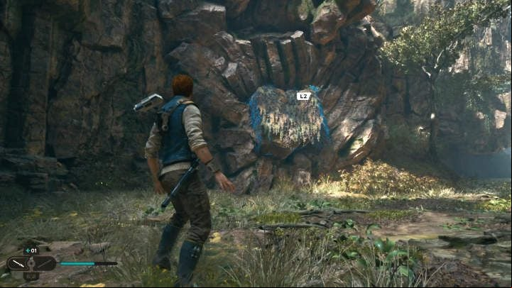 You will arrive at the lair of a Bilemaw - Star Wars Jedi Survivor: The Forest Array - Walkthorugh - Star Wars Jedi Survivor guide