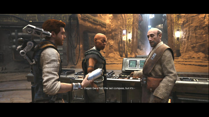 After landing at the base on Jeda, go straight to the archives and hand the com to Cordova - Star Wars Jedi Survivor: Bring Com to Cordova on Jedha - Walkthorugh - Star Wars Jedi Survivor guide